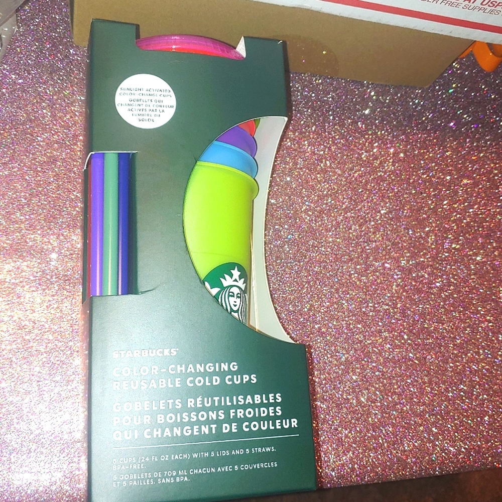 Starbucks Summer 2022 Color Changing Cold Cups Reusable Bundle of 5